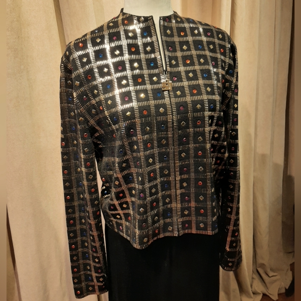 ST. JOHN by Marie Gray Rhinestone Jacket